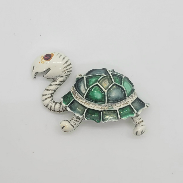 Vintage Turtle Brooch