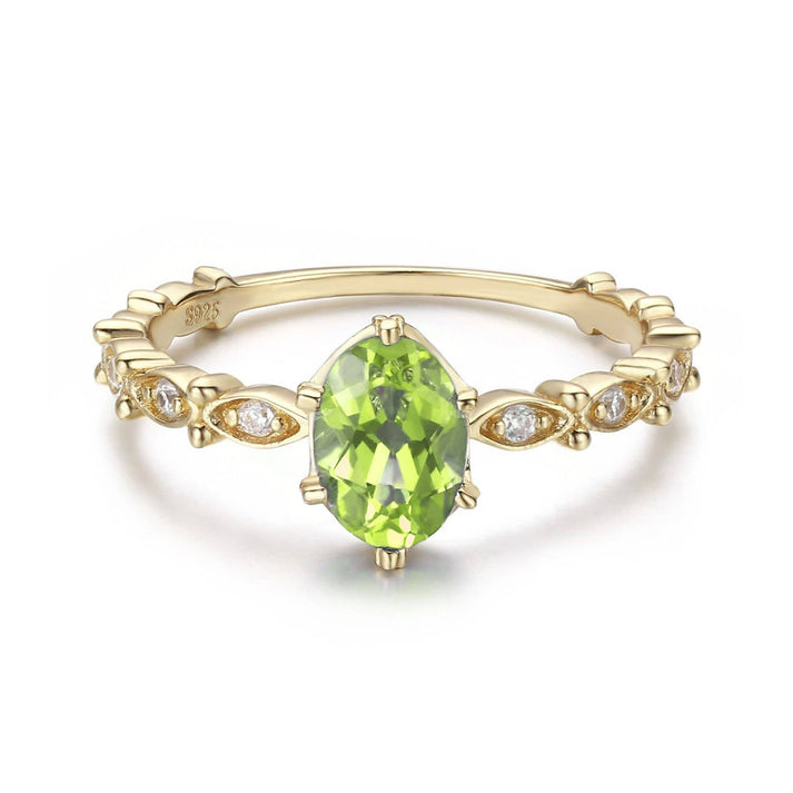 Dance With The Waves Peridot Ring